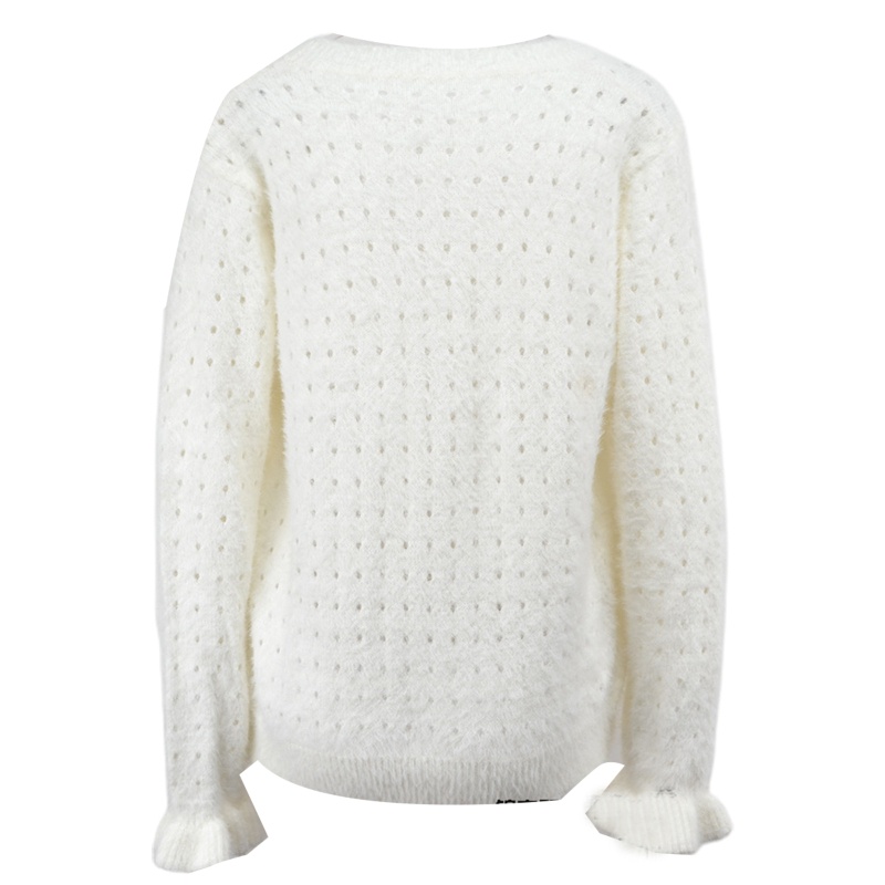 Áo Khoác Cardigan Dệt Kim Tay Dài Cổ Chữ V Thời Trang