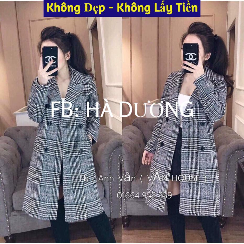 [ Rẻ Vô Địch ]  Áo dạ kẻ 6 cúc hàng đẹp [ Kèm Video ] | BigBuy360 - bigbuy360.vn