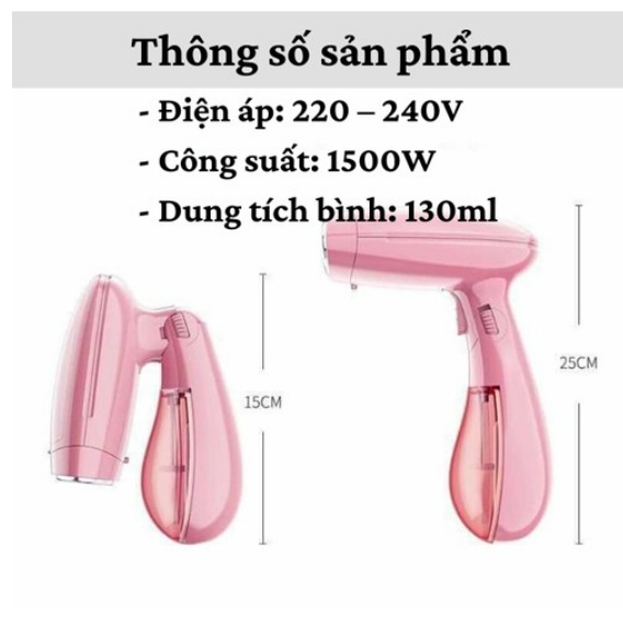 Bàn là hơi nước CẦM TAY 3060 CÔNG SUẤT 1500W, MẪU MỚI 20