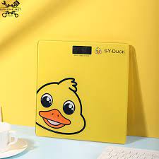 CÂN ĐIỆN TỬ HÌNH HEO,Cân điện tử hình con vịt vàng Cân số Tặng 1 cặp pin