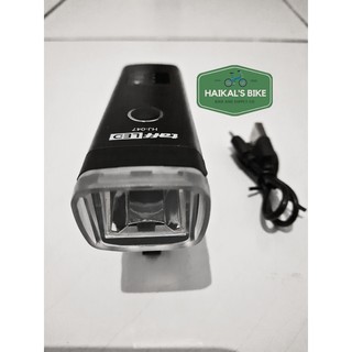 Đèn Led Sạc Usb Chống Thấm Nước Gắn Phía Trước Xe Đạp