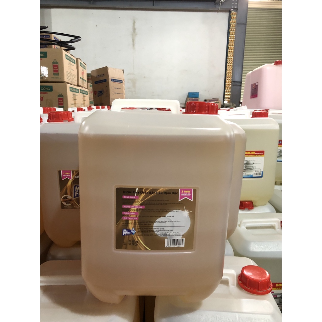 Nước rửa Chén bát đậm đặc an toàn với mọi làn da Mr Fresh 20L Hương Quế