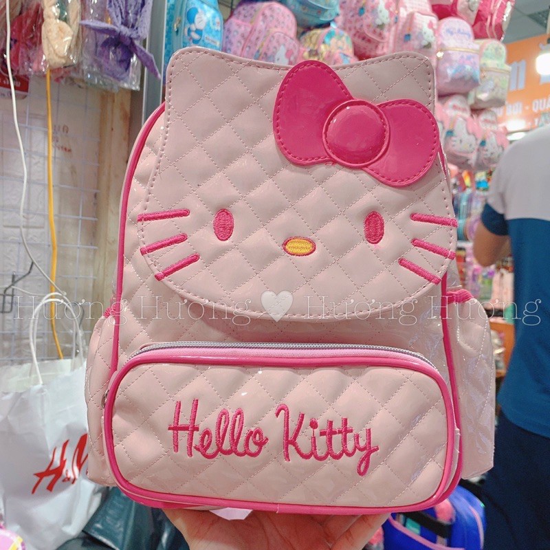 balo helle kitty cho học sinh cấp 1 da bóng