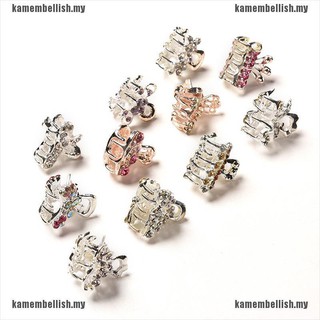 Kẹp tóc hình hoa đính đá lấp lánh cho nữ