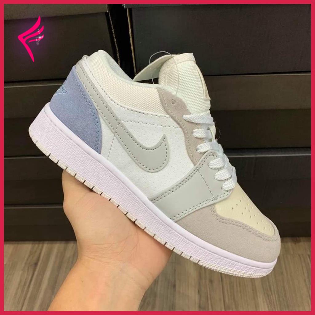[Giảm giá thần tốc] Giày 𝐉𝐨𝐫𝐝𝐚𝐧 𝐜ổ 𝐭𝐡ấ𝐩 ✿ 𝐅𝐫𝐞𝐞 𝐬𝐡𝐢𝐩✿ Giày 𝐉𝐨𝐫𝐝𝐚𝐧 1 Paris Xám Xanh cổ thấp nam nữ