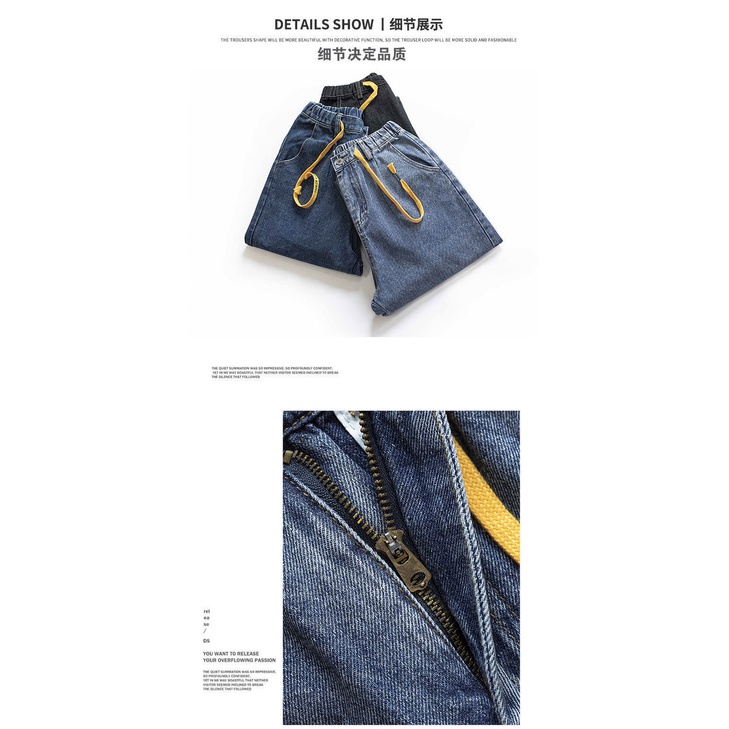 Quần Jeans Nam Ống Đứng Phong Cách Hàn Quốc Thời Trang Mùa Thu