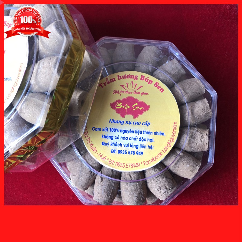 Hương Nụ Trầm Sen Sạch cao cấp dùng Thác Khói hộp 40 viên - Hương Trầm Sạch Búp Sen