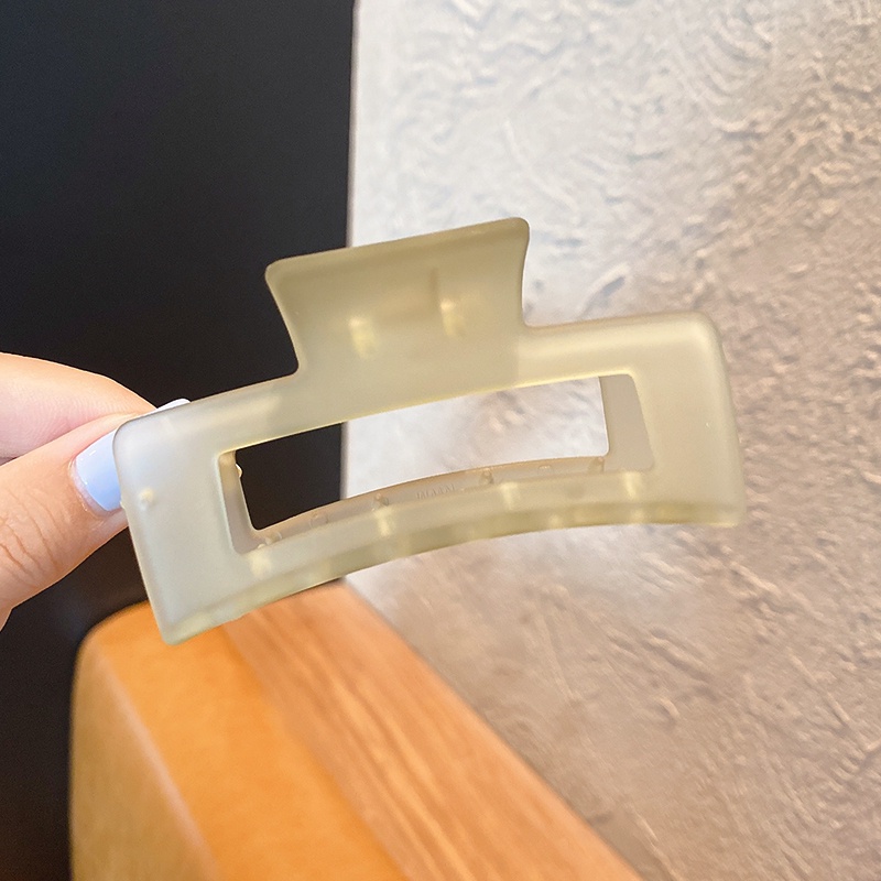 Kẹp tóc cỡ lớn màu xanh lá cây phong cách Hàn Quốc thời trang