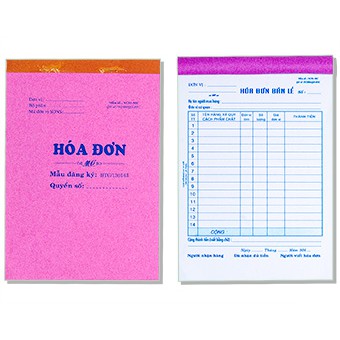 Phiếu hóa đơn dày ĐB