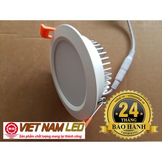 Đèn Led âm trần 7W, đèn downlight, đèn mắt trâu,1 chế độ màu, sáng trắng hoặc sáng vàng