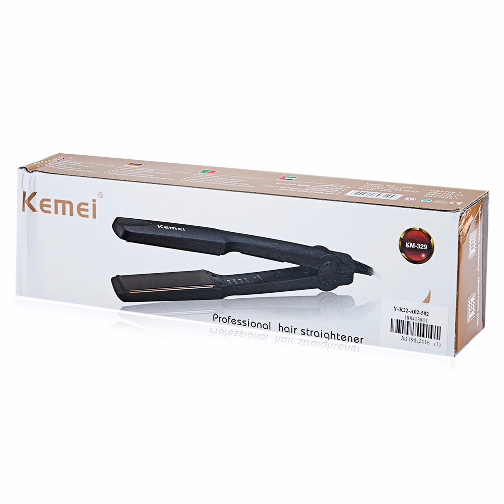 Máy là tóc cao cấp 4 mức chỉnh nhiệt Kemei 329- phân phối chính hãng