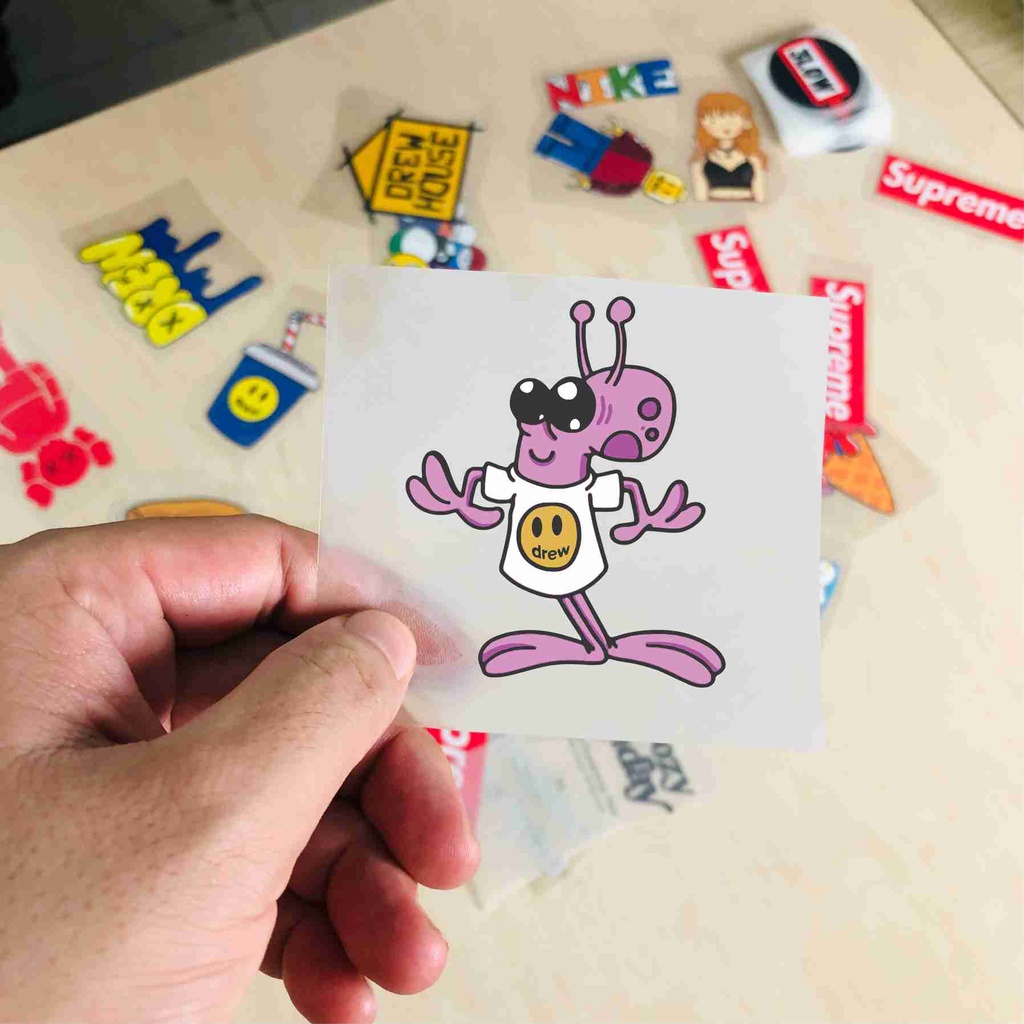 Hình ủi nhiệt bộ hoạt hình dễ thương 4 - Decal ủi áo drew xinh