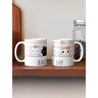 Cốc sứ mèo cute món quà tặng độc đáo