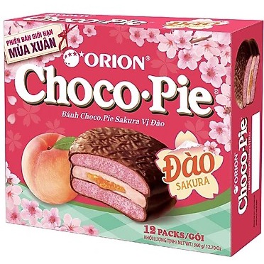 Bánh Orion Chocopie hộp 12 cái đủ vị