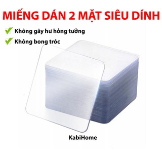 Miếng Dán 2 Mặt, Băng Dính 2 mặt Nano, Miếng Dán Tường Siêu Dính Nano Chịu Lực Chống Thấm Gắn Đồ Tiện Dụng KAbi Home