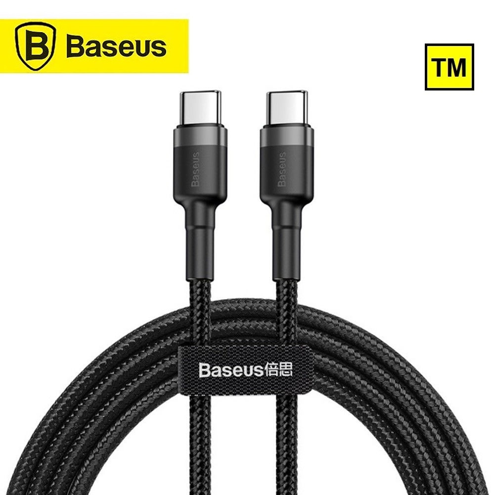 Dây sạc dù Baseus Cafule C to C PD QC3.0 Quick Charge cho Smartphone/ Tablet / Macbook/ Laptop