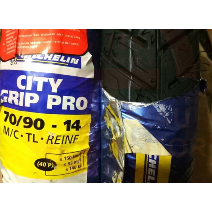 Vỏ 70/90-14 MICHELIN CITY GRIP PRO dành cho xe MIO, LUVIAS, ...