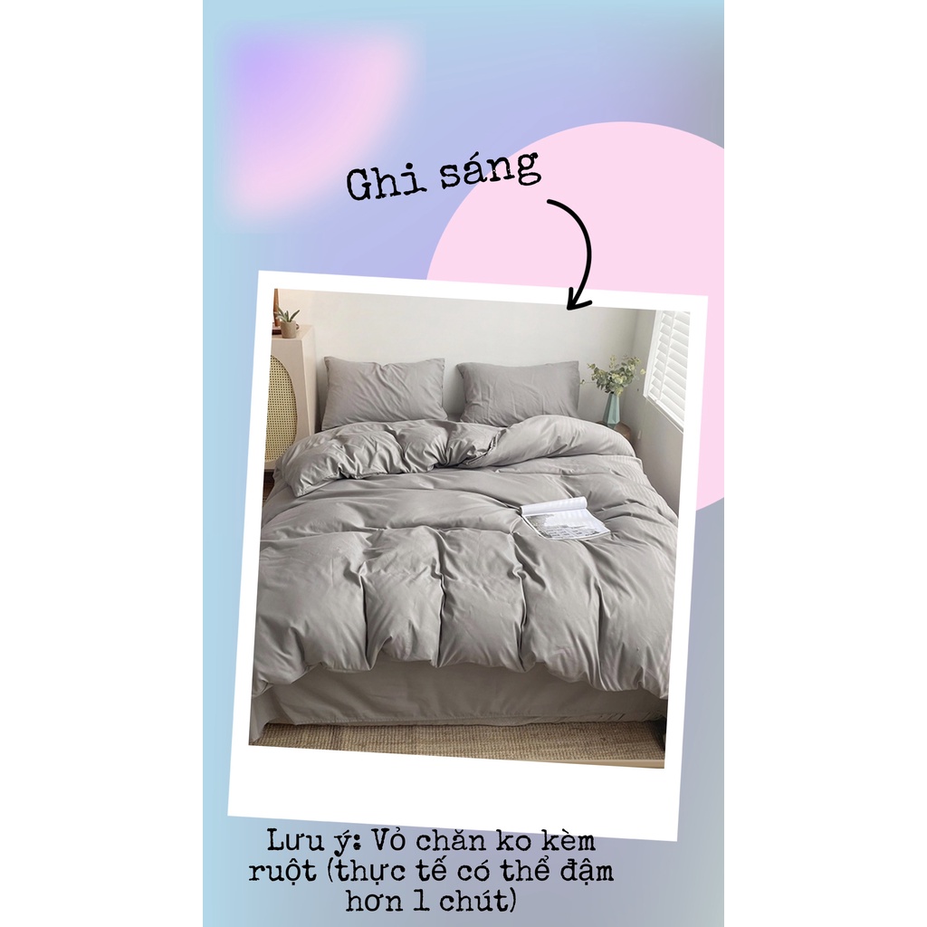 Vỏ chăn có khóa kéo lồng được ruột cotton tici vải mềm mịn, không phai màu