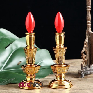 Đèn bàn thờ dùng pin ( 1 cái ) , đèn cầy thờ cúng D18 – Đức Hiếu Shop