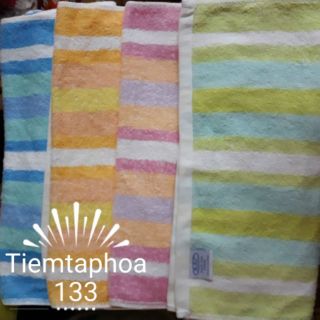 Khăn tắm sọc kẻ 75x40cm, màu nhạt