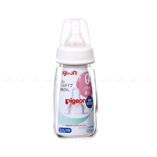 PIGEON - Bình sữa thủy tinh cổ hẹp 120ml