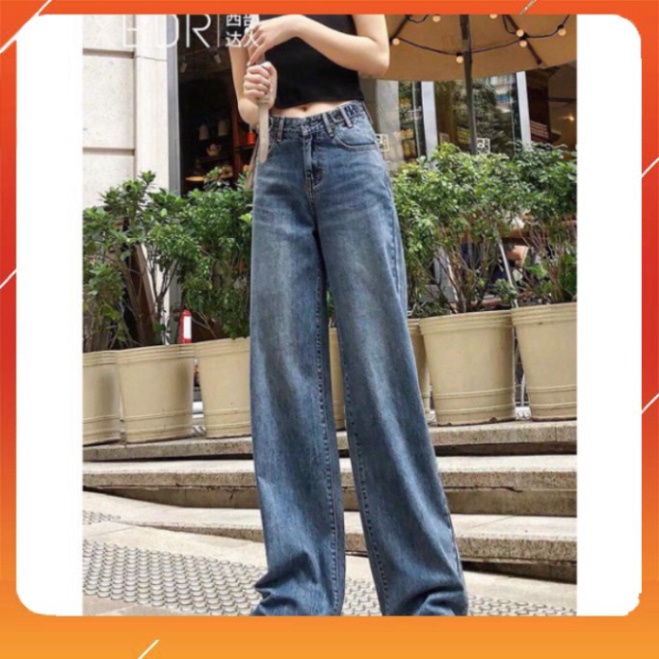 ( hotttt ) ( ) Quần bò ống rộng chất vải đẹp SIMPLE JEANS bắt mắt ulzzang F04 ( ảnh thật ) ( ảnh thật )