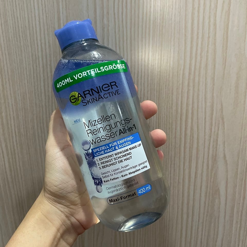 Tẩy trang dạng dầu nước Garnier Micellair Reinigingswater - xanh dương bản Pháp