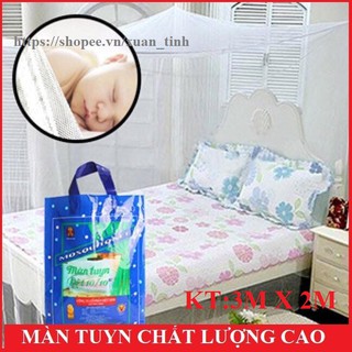 Mùng,màn tuyn💖 Freeship từ 150k 💖Mùng 3m,Màn tuyn chống muỗi cao cấp 10/10