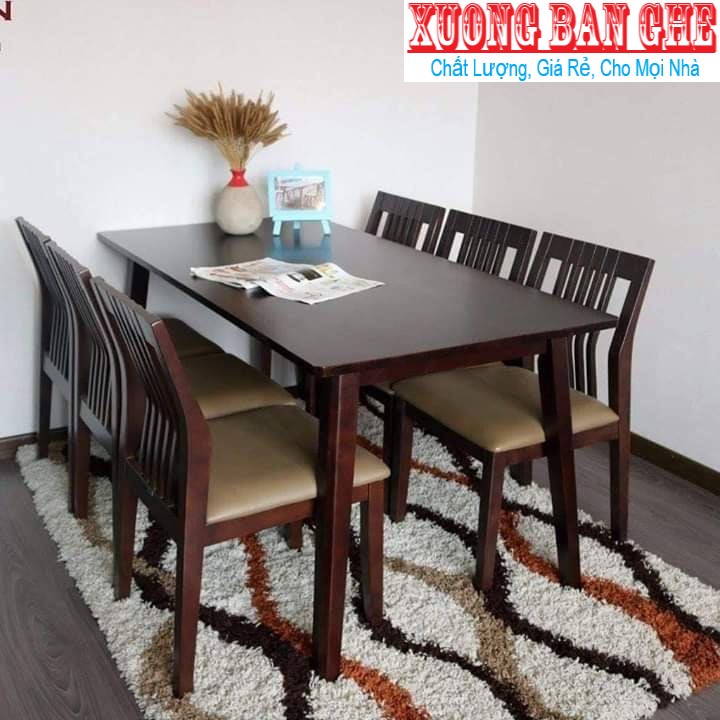 bộ bàn ăn BINGO MODEN 6 ghế Freeship; HCM BIÊN HÒA BÌNH DƯƠNG