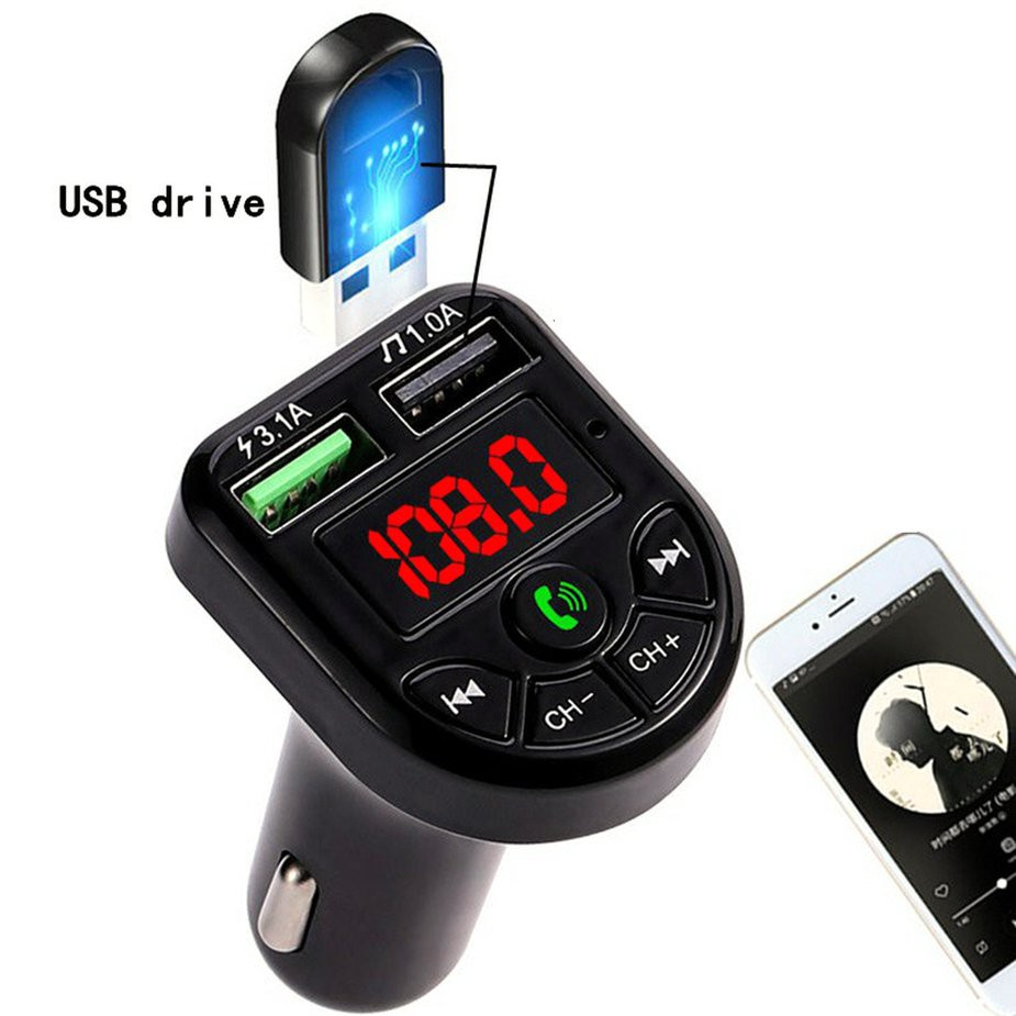 bte5 Car Mp3 Bluetooth Hands-free Phone Car Music Card Fm Receiver