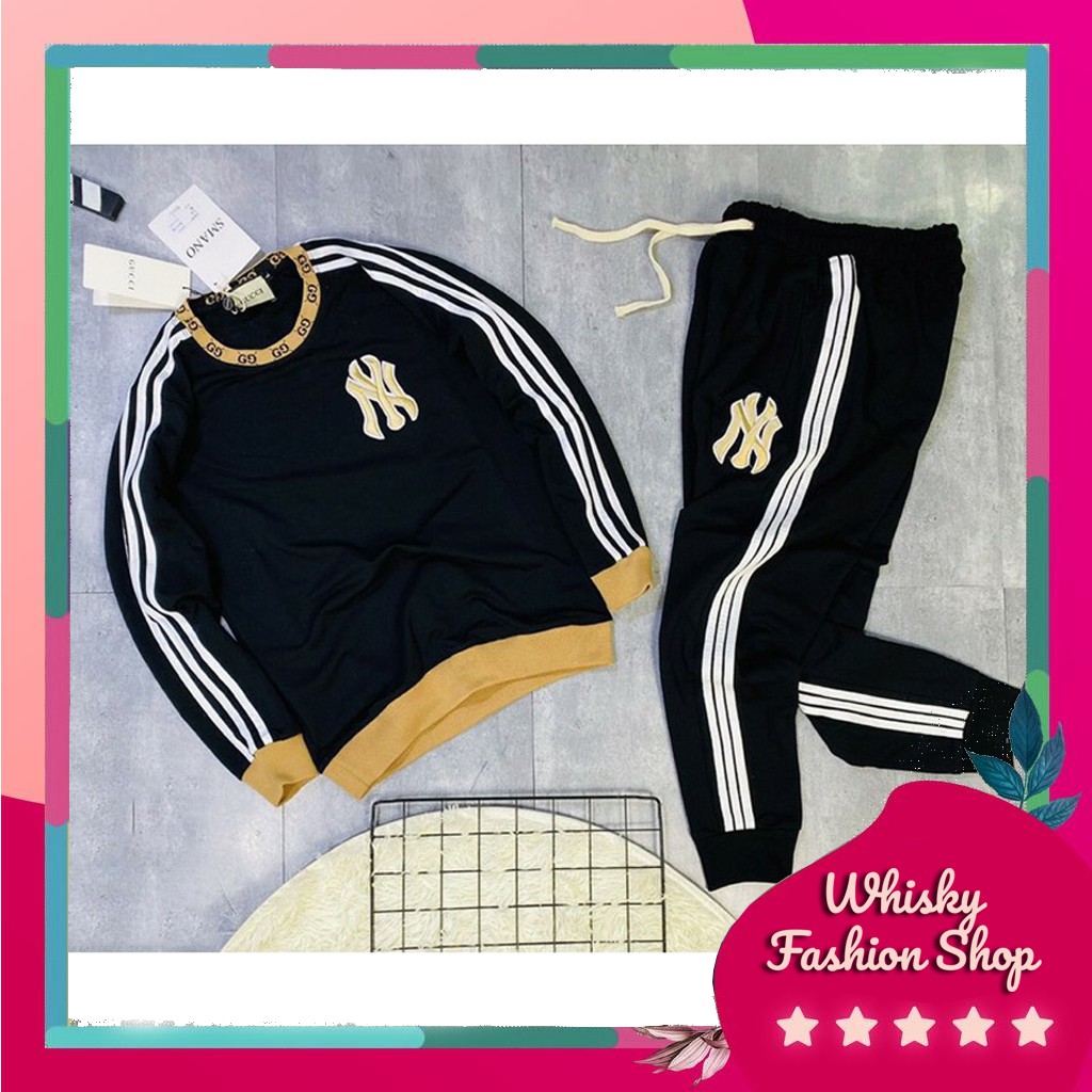 Bộ Nỉ Nam - Bộ thể thao thu đông nam N-Y cổ vàng WK