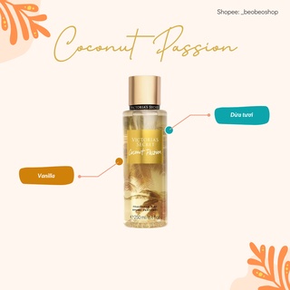 Xịt thơm bodymist Victoria’s Secret Coconut Passion - 250ml