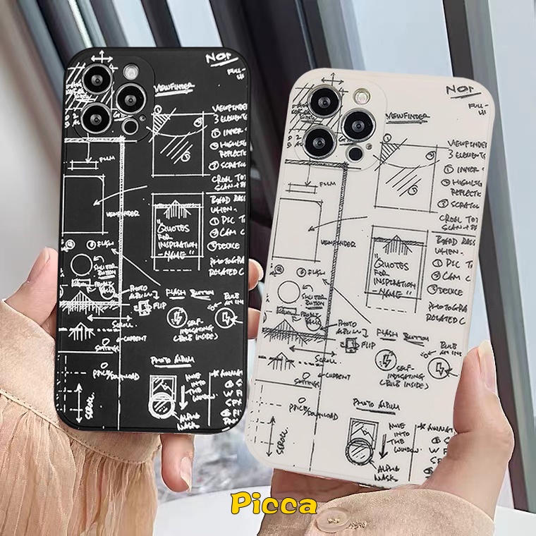 Ốp Điện Thoại TPU Mềm Hình Toán Học Cho Realme C35 C31 C11 2021 C21Y C25Y C25 C25S C15 5I 6i 6 7 C12 5 6S C17 C20A 8 8Pro 7I
