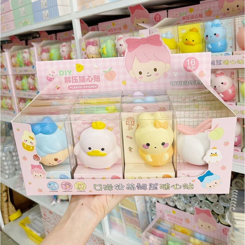 Mochi squishy thú cute bóp xả stress giảm căng thẳng kèm miếng dán