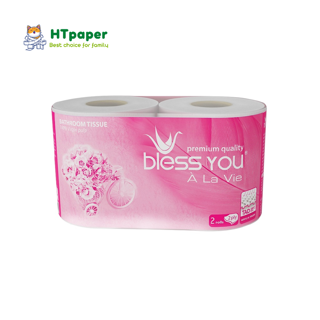 [HOẢ TỐC] Lốc 10 cuộn Giấy vệ sinh Bless You À La Vie cao cấp chính hãng mềm mịn