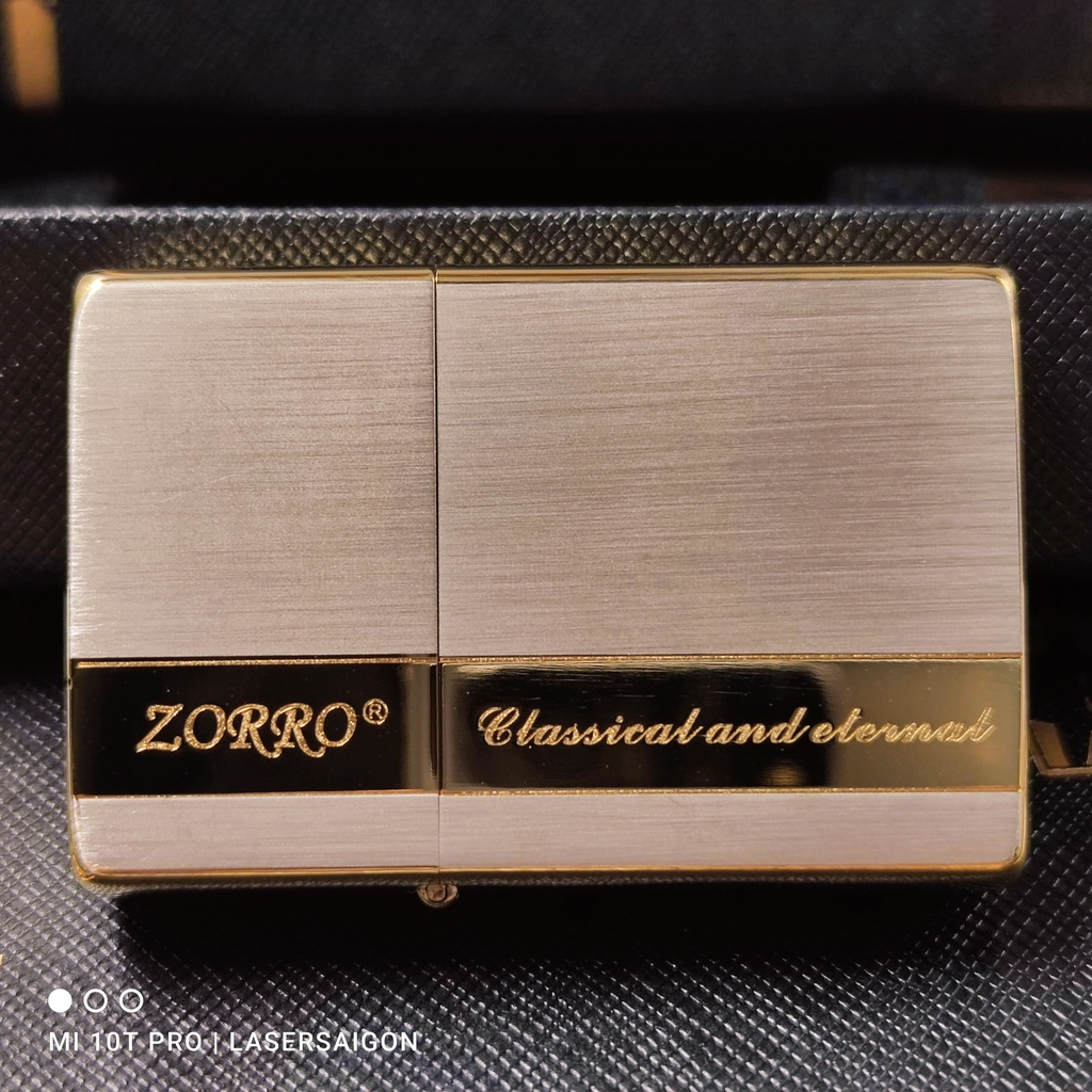 Bật đồng Zorro bạc vân xước sọc vàng nổi bật - sang trọng