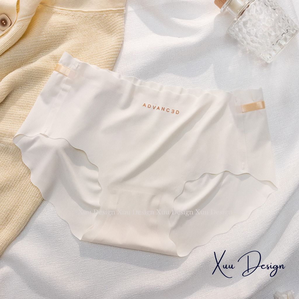 Quần lót nữ cotton lạnh gân tăm XUU thiết kế không đường may co dãn kháng khuẩn - QC127
