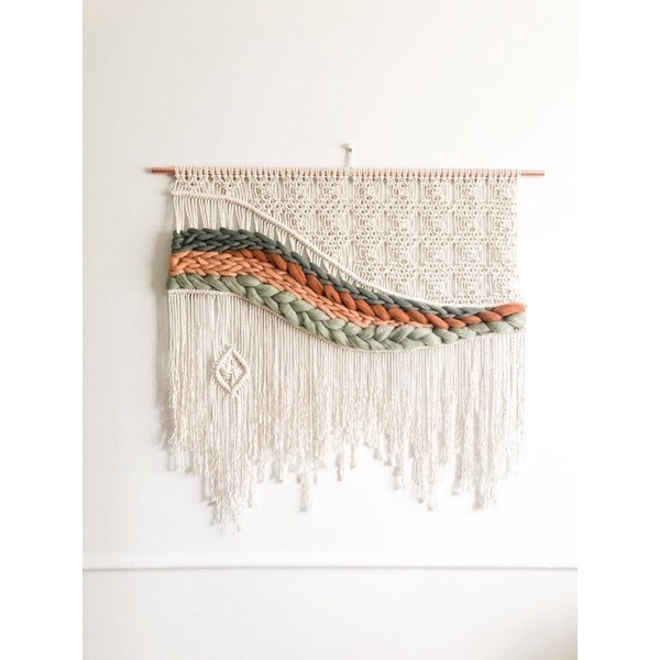 Bó 250g LEN CHUNKY - SỢI LEN TO, LÀM WEAVING, RÈM MACRAME