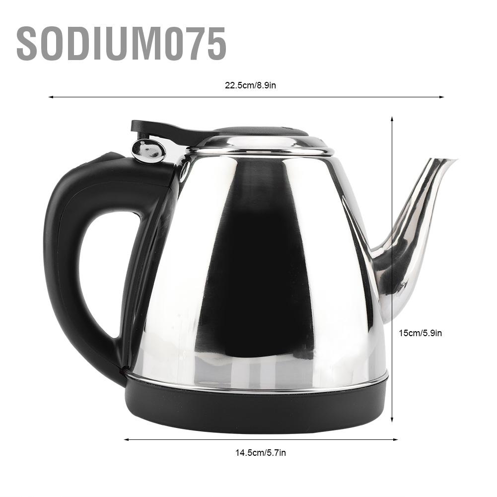 Có thể bán buôn Ấm Đun Nước Siêu Tốc Bằng Thép Không Gỉ 1.2L sodium075 Hàng giao ngay