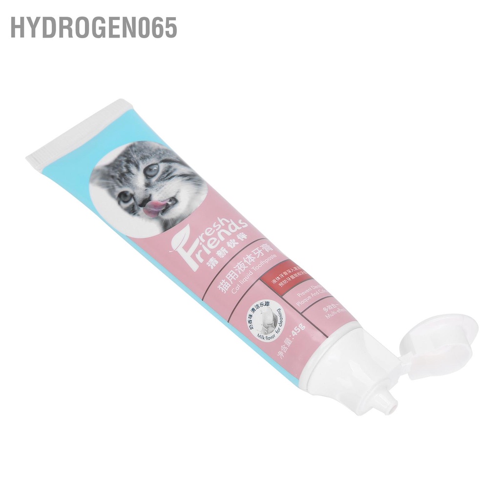 Hydrogen065 Bộ bàn chải đánh răng và kem Pet Cat Làm sạch Bàn đầu mềm Dụng cụ chăm sóc