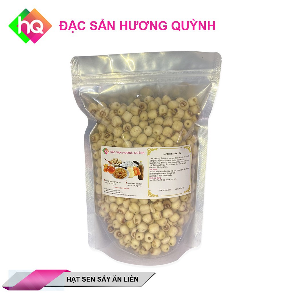 Hạt Sen Sấy Ăn Liền - 100gr( GIẤY CHỨNG NHẬN AN TOÀN THỰC PHẨM SỐ 01/2021/UBND-CN)