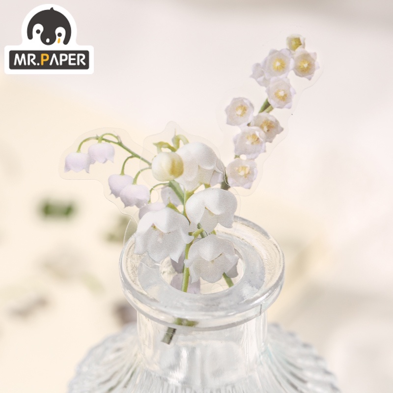 Ông. Set 40 Miếng Dán Trang Trí Hình Hoa Xinh Xắn