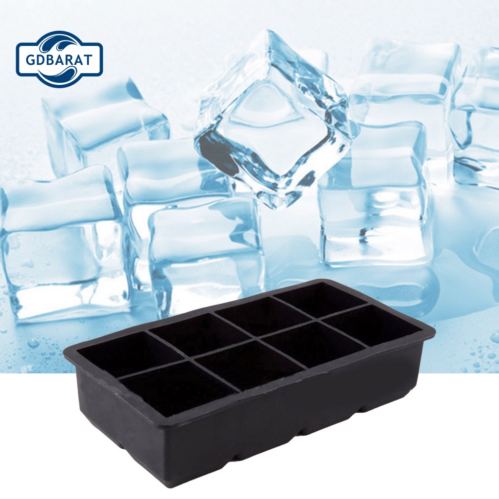 [NYCA Stock] Khuôn Làm Đá 8 Ô Màu Đen