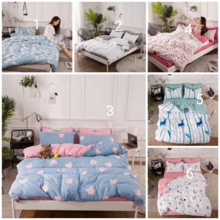 Bộ chăn ga gối cotton đũi