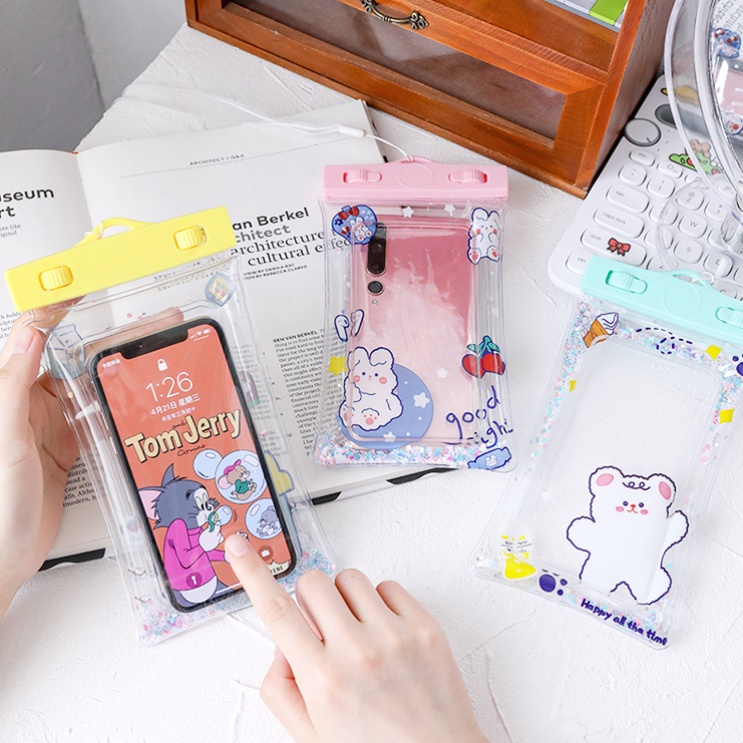 Túi Đựng Điện Thoại Trong Suốt Chống Thấm Nước Có Thể Chạm Màn Hình Cảm Ứng Cho Điện Thoại