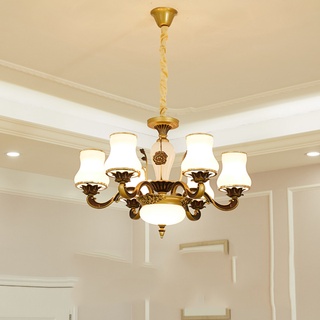 Đèn Chùm Phong cách Châu Âu - Đèn Chùm Phòng Khách Hiện Đại Đơn Giản 6 Tay Đèn 6MY078