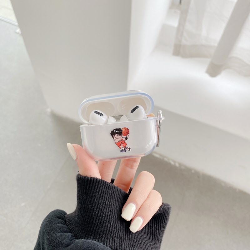 Vỏ Bảo Vệ Hộp Sạc Tai Nghe Airpods1 / 2 Trong Suốt Họa Tiết Sakura Xinh Xắn