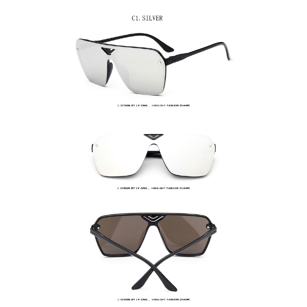 Kính mát tráng gương kiểu dáng thời trang cho nam nữ SAMJUNE