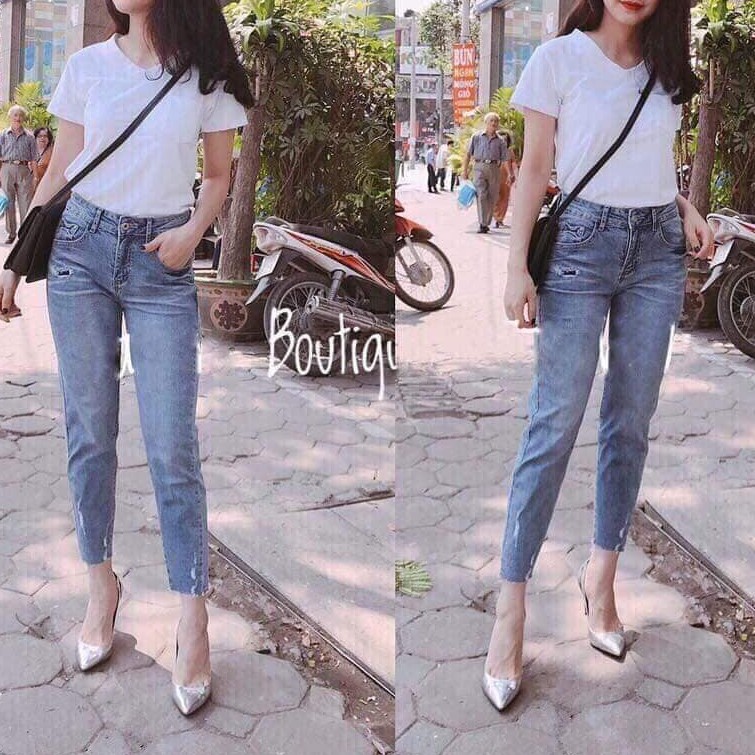 Set quần bò áo phông