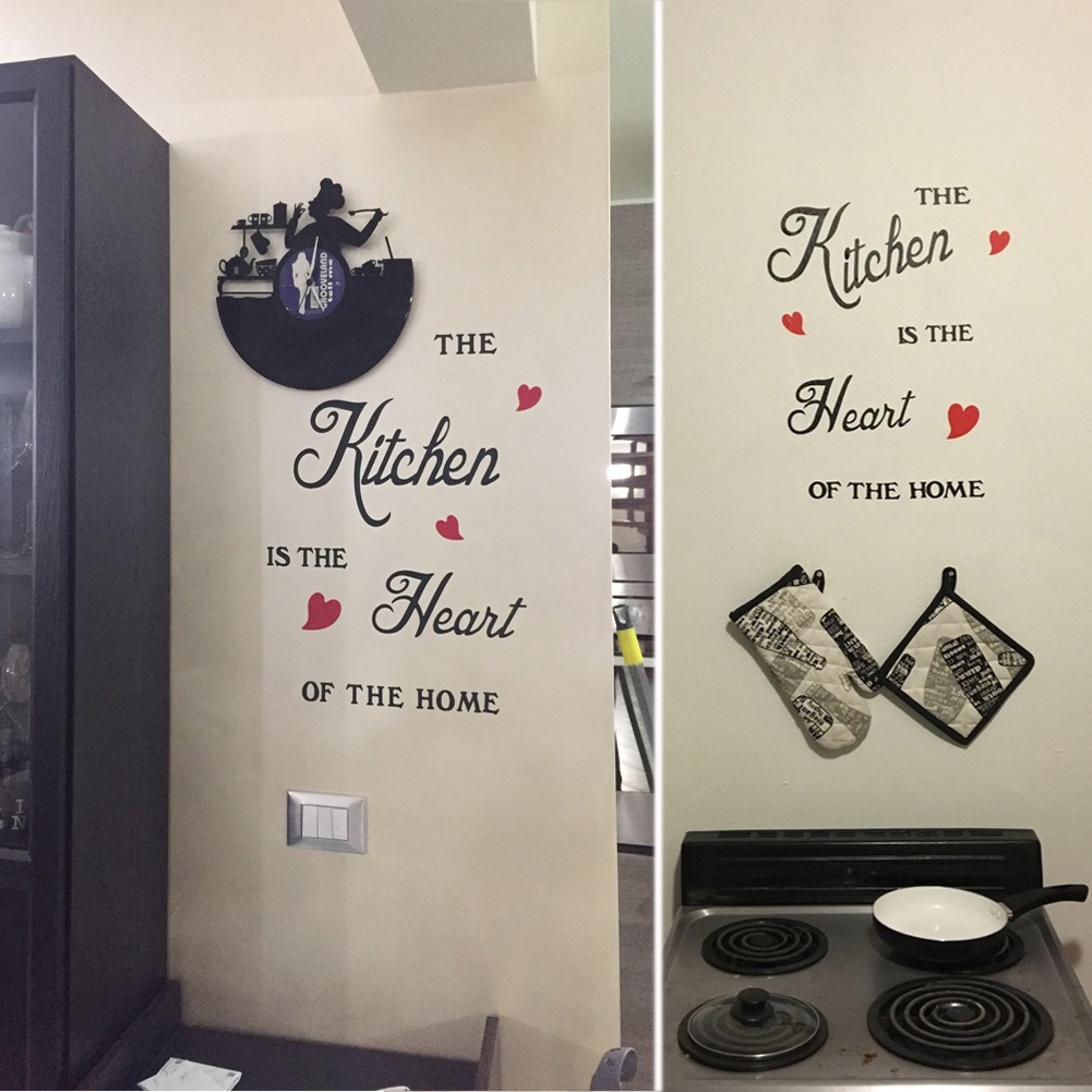 Decal dán tường châm ngôn về The Kitchen is the heart of the Home